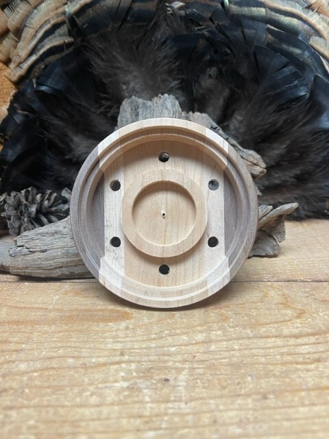 1-Easy Grip Profiled Laminated Double-Sided Turkey Call Pot No Tools Needed