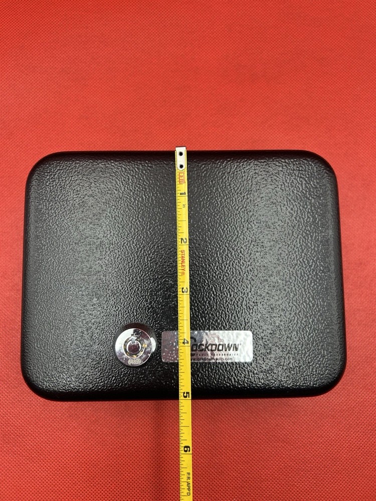 📦Lockdown Handgun Vault Lock Box 2 Keys Small Valuables LOCK BOX!!