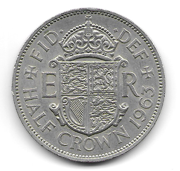 British 1963 Half Crown in Extremely Good Condition