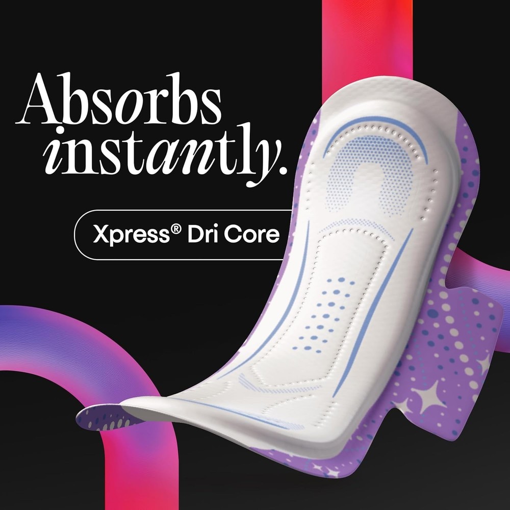 Overnight Maxi Pads, 39 Count Packaging May Vary