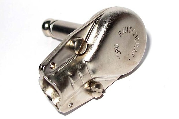 Switchcraft 228 Right Angle Pancake Plug, Nickel Pancake Plug - 10 PACK