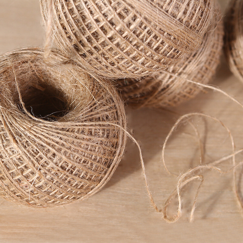 Rustic String Jute Rope Natural Linen Twine Cord DIY String Crafts Replacement