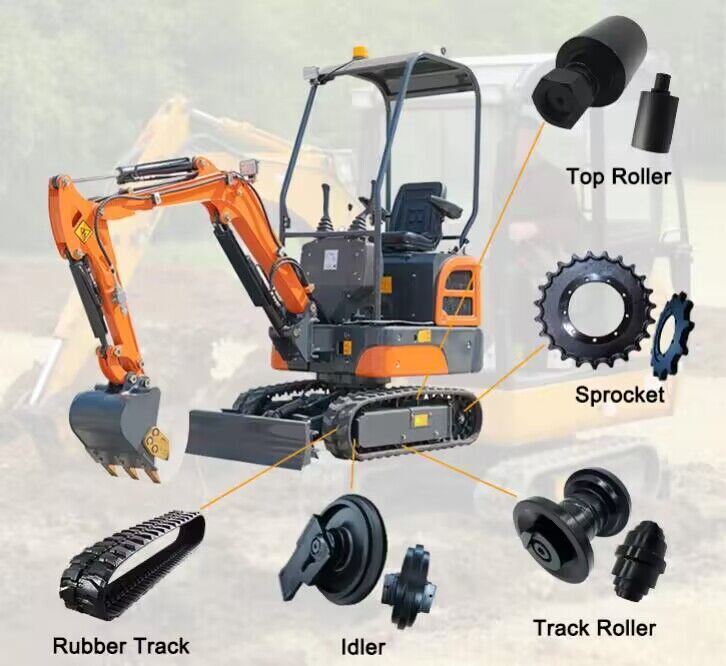 2 PCS Track Roller Bottom Roller FOR John Deere 35D Excavator Undercarriage
