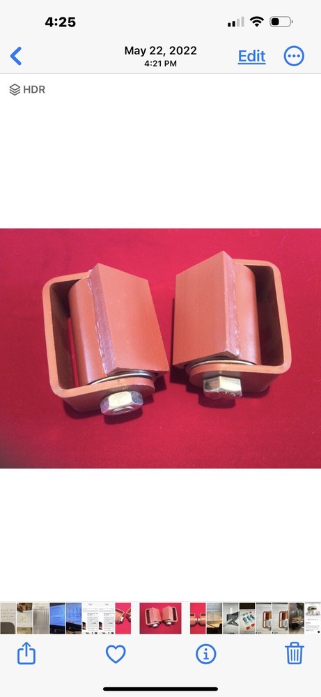 (2x) Heavy Duty Hinge - Flat Mount Gate Hinge - 3000lb capacity - Weldon- Primed