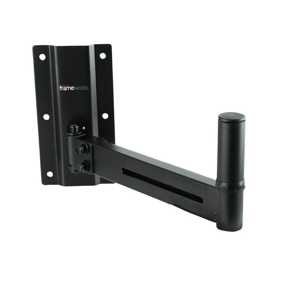 Gator Frameworks GFW-SPK-WM100 Wall Mount Speaker Stands - Black (Pair)