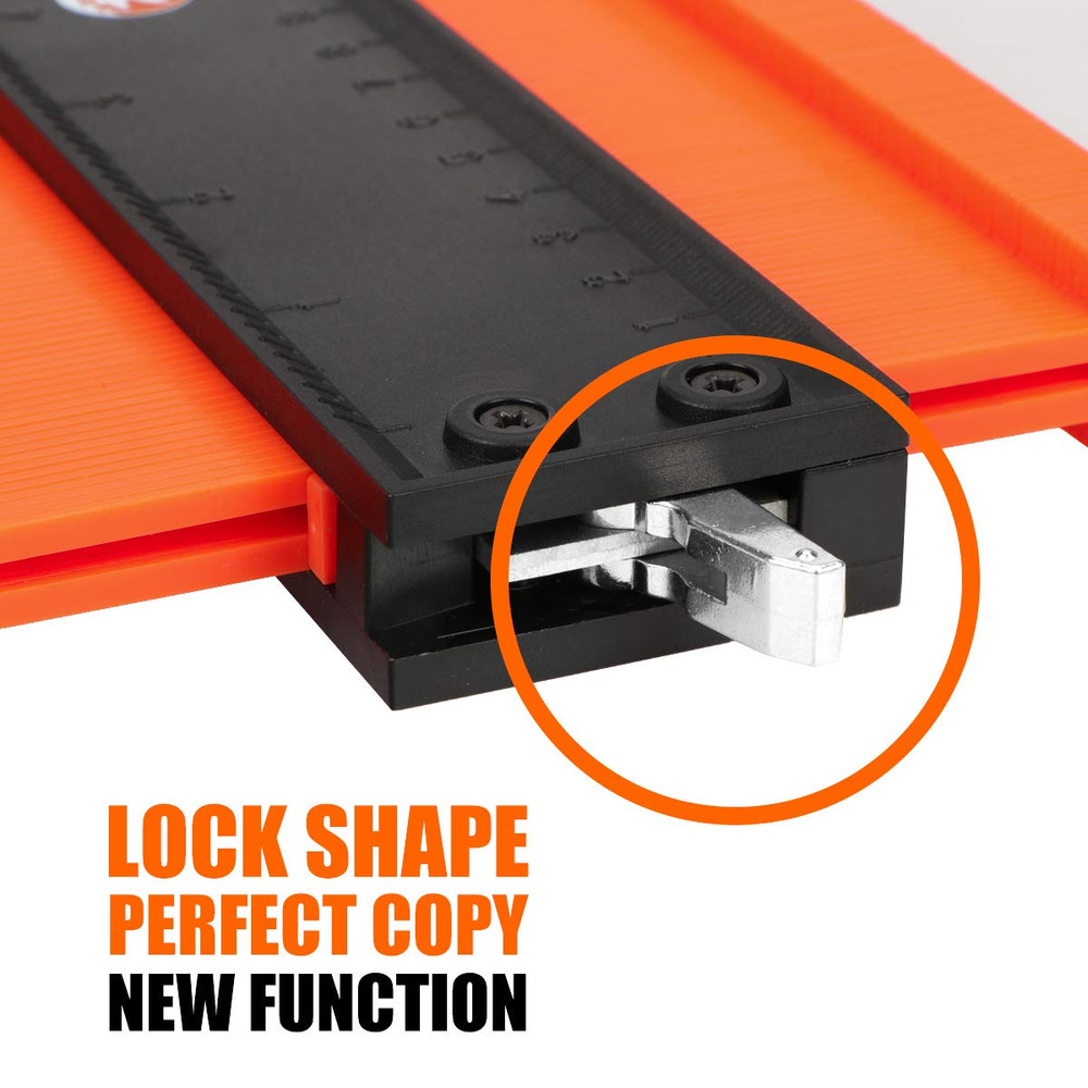 Contour Gauge Duplication-Adjustable Lock-Precisely Copy Irregular Shape-Irregul