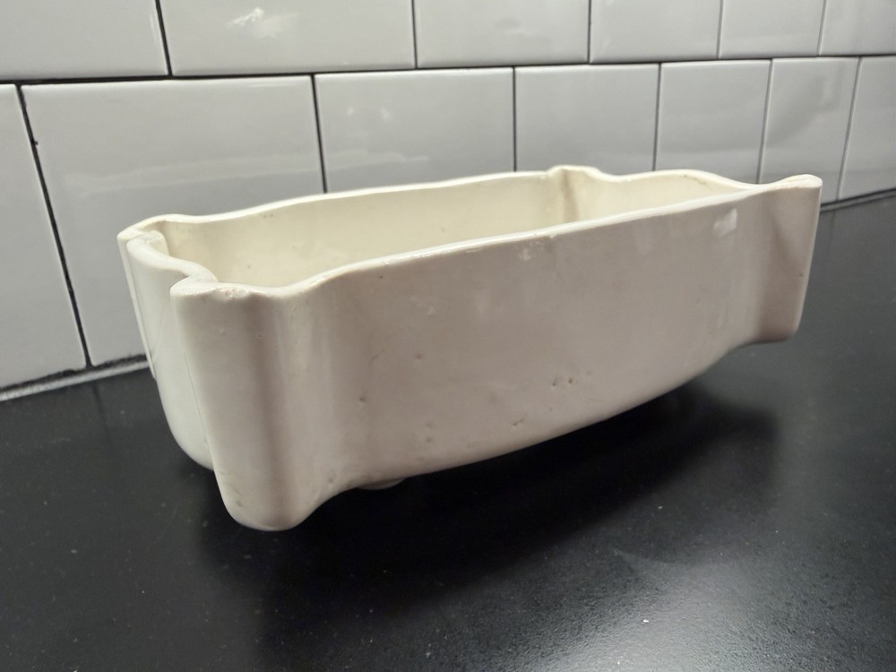 Vintage UPCO White Pottery Planter