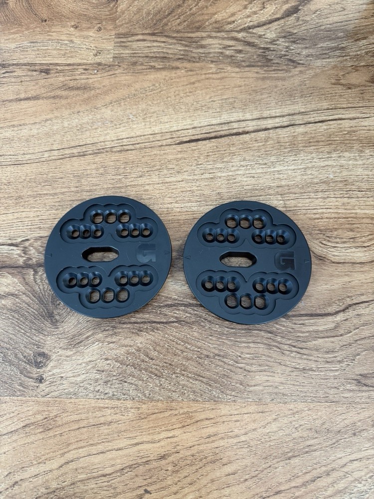 Burton Snowboard Binding 4x4 Baseplates Discs Pair 3D Vintage Compatible Read Ad