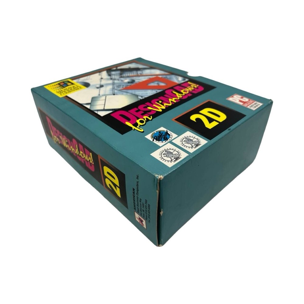 Vintage MS-Dos Floppy Disc DesignCAD 2D Software Windows Full Working Demo