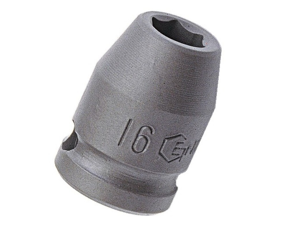 Genius Tools 1/2" Dr. 15mm Thin Wall Impact Socket (CR-Mo) - 443815