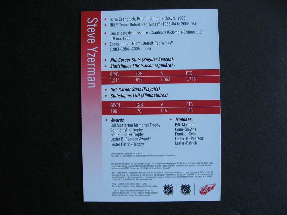 CANADA $1.80 Steve Yzerman underinking? printing error, check it out