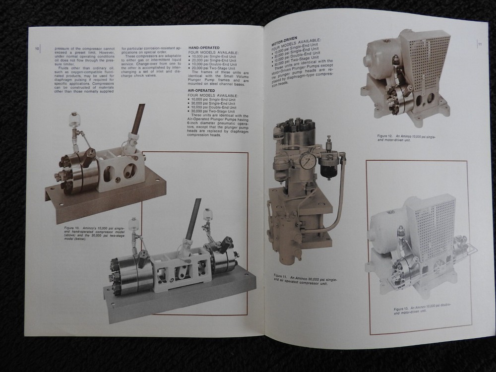 1977 Aminco Diaphragm-Type Compressor Sales Brochure Silver Spring MD
