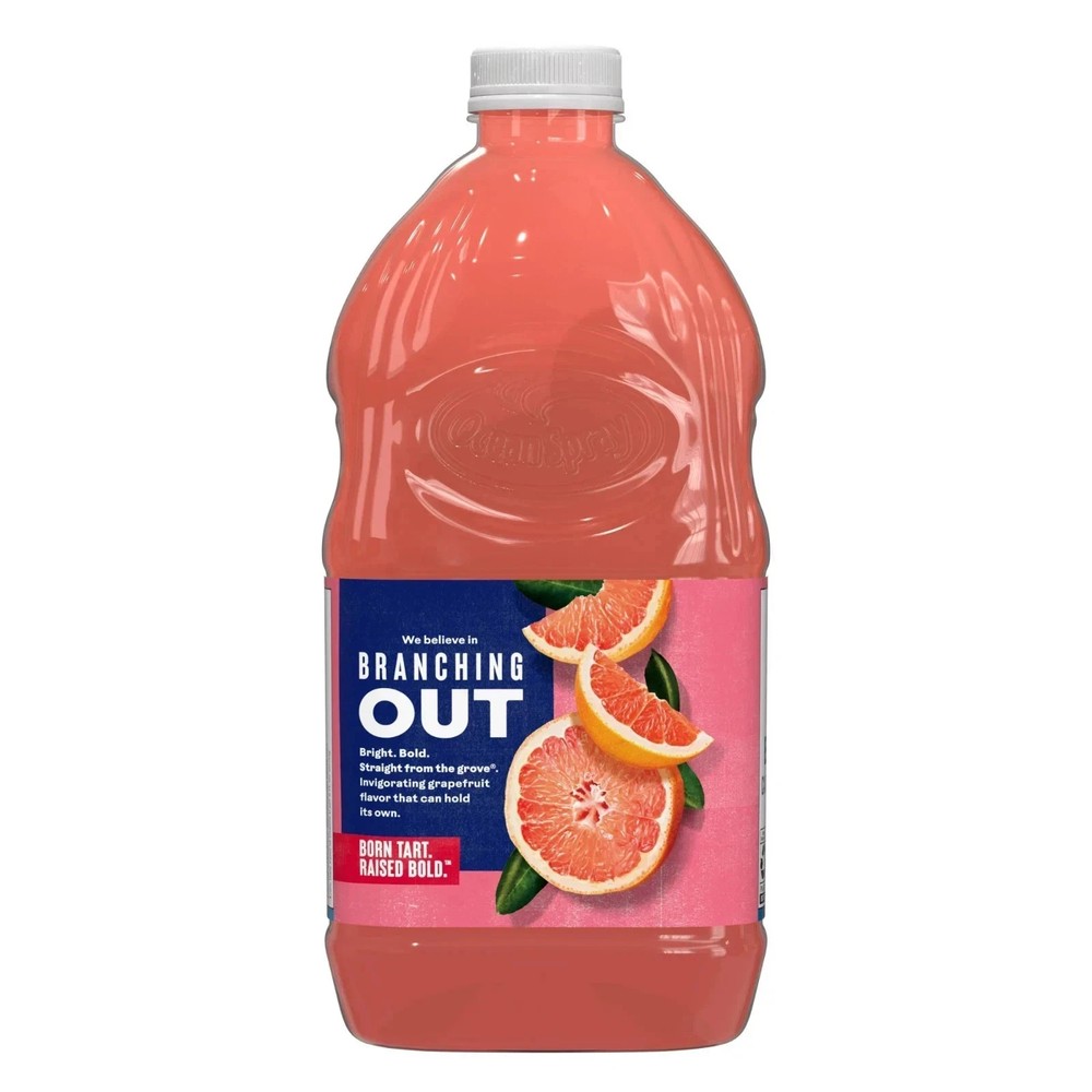 Ocean Spray Ruby Red Grapefruit Juice Drink 64 fl oz Bottle (2 Pack)