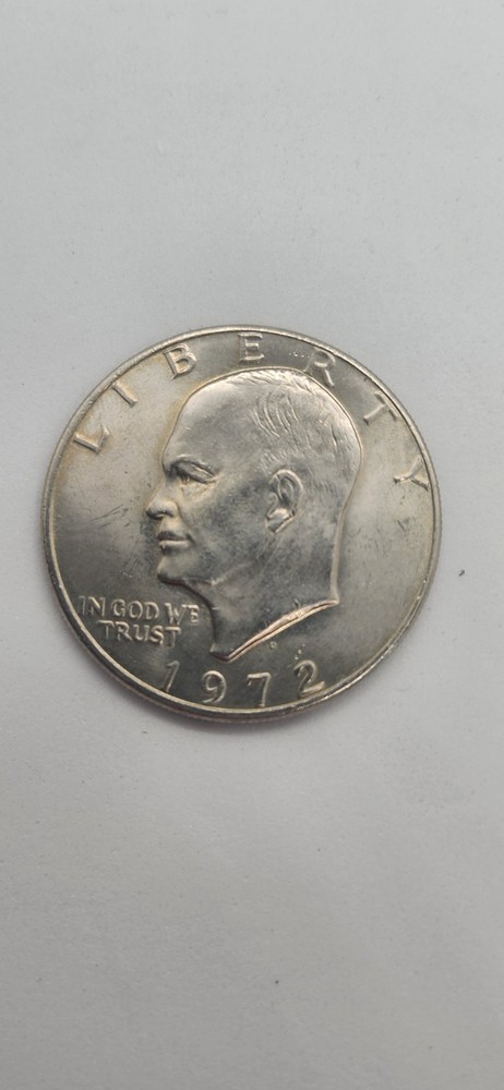 1972 D EISENHOWER DOLLAR COIN AVE CIRCULATED