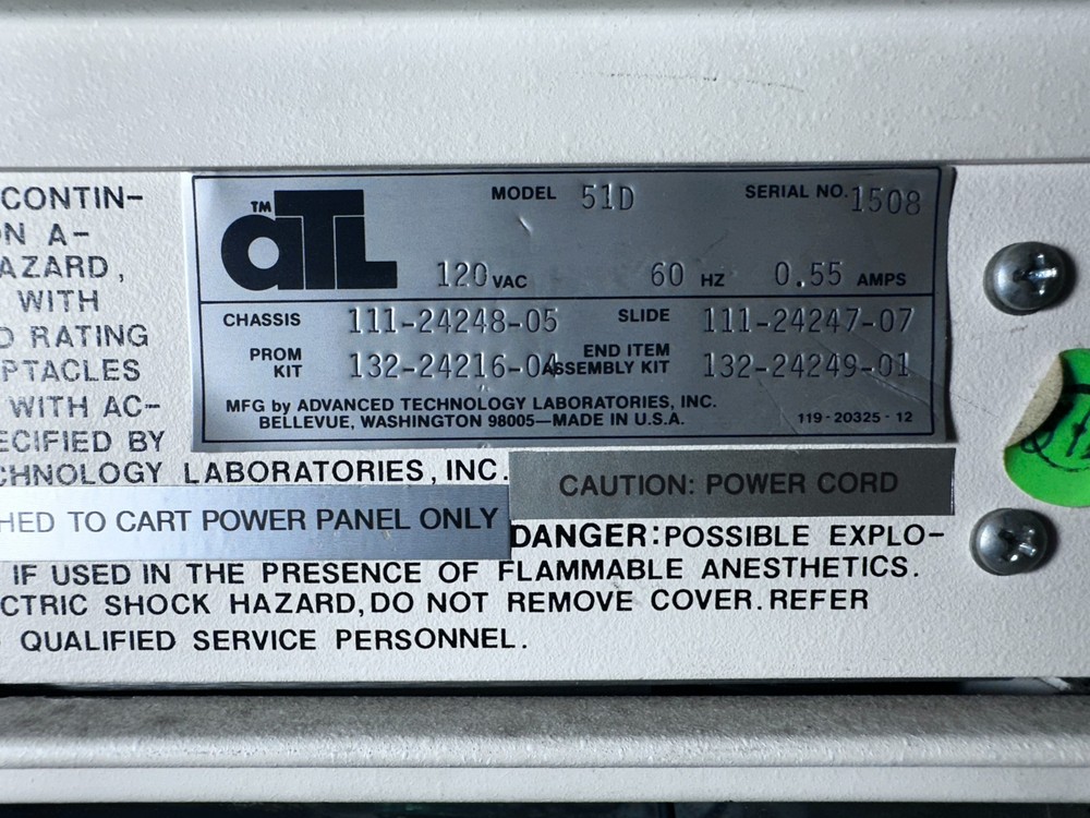 ATL Echo Analyzer 51D – Advanced Technology Laboratories – Vintage Diagnostic