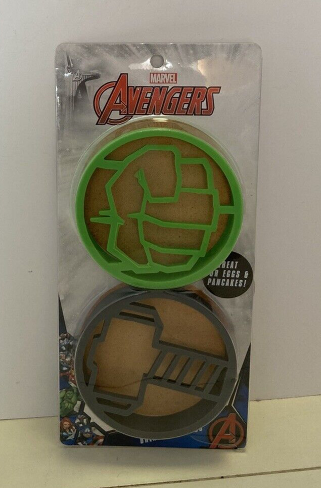 2 Marvel Avengers Silicone Pancake and Egg Breakfast Molds