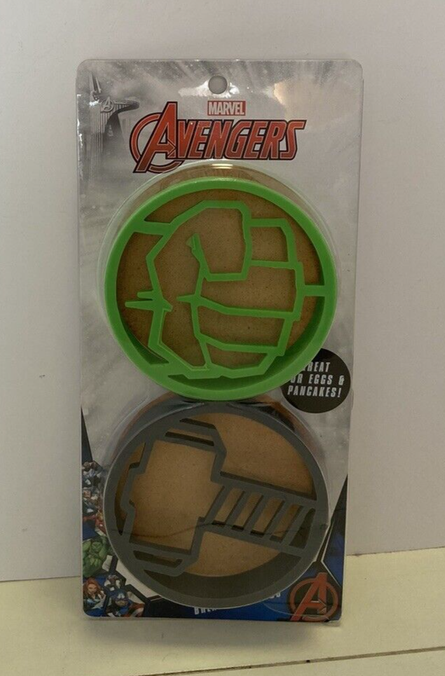 2 Marvel Avengers Silicone Pancake and Egg Breakfast Molds