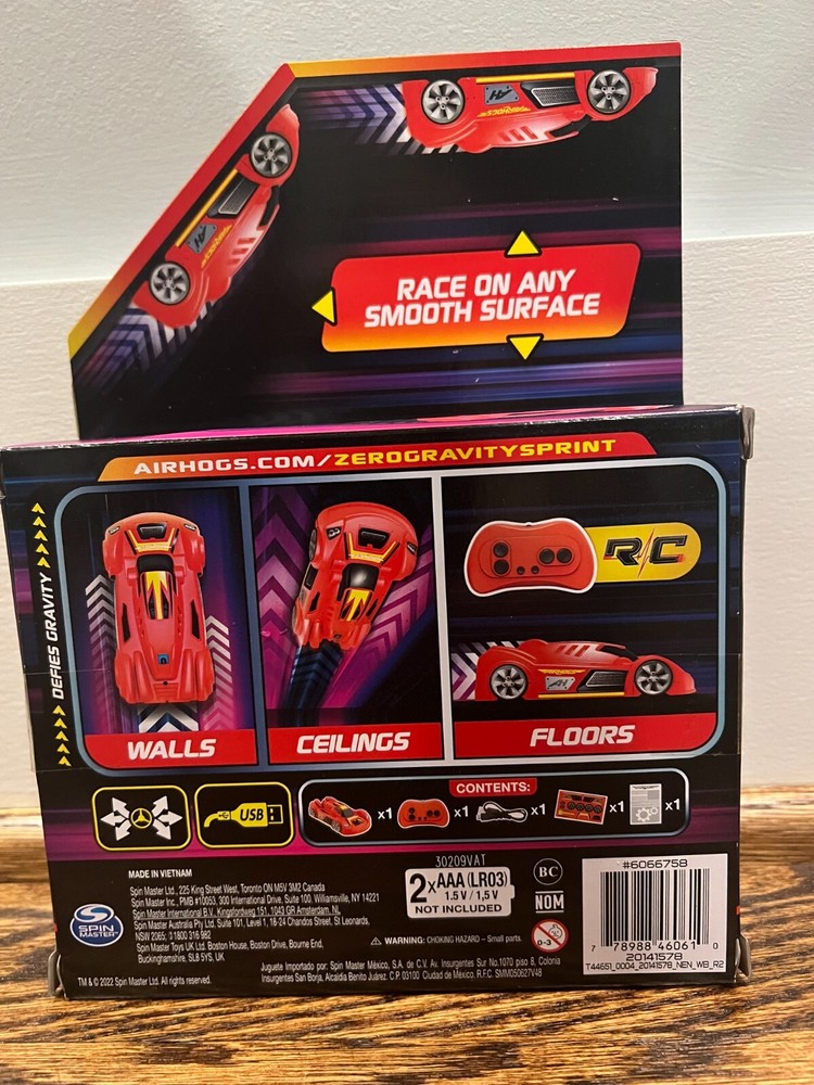 Air Hogs Zero Gravity Sprint WALL CLIMBER - Brand New - FREE SHIP!