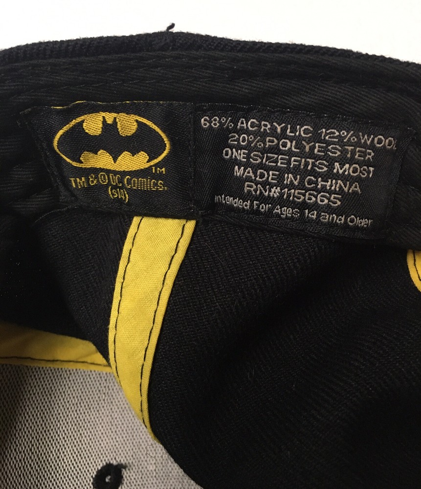 DC Comics Batman Snapback Hat Cap Adjustable Embroidered Emblem