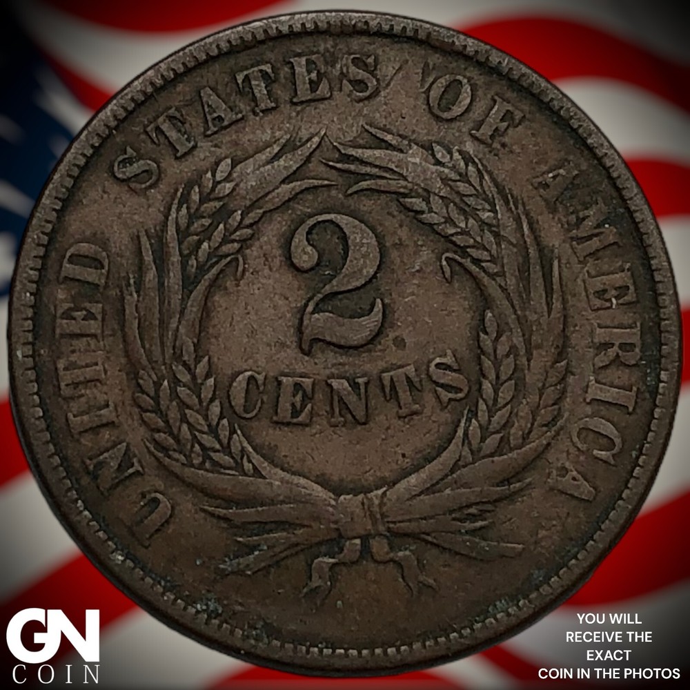 1864 2 Cent Piece M5873