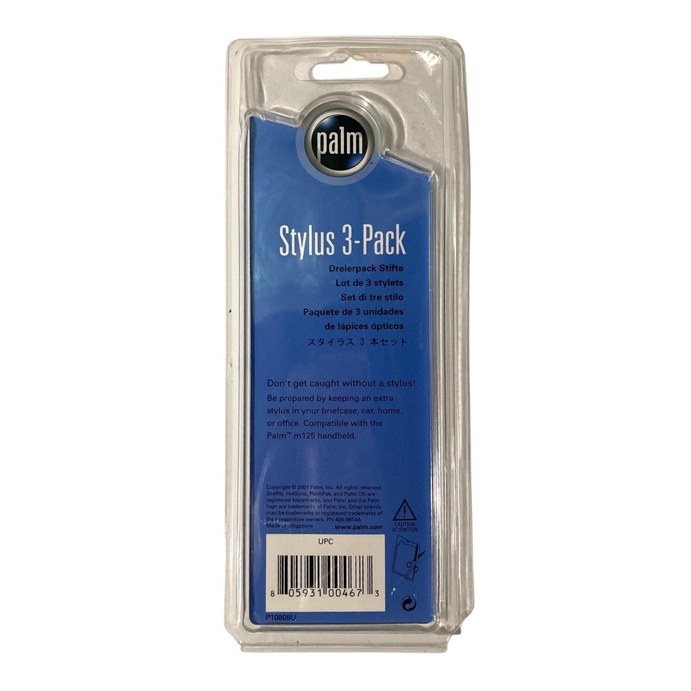 PDA Replacement Stylus 3-Pack for Palm m125 Handheld, New Sealed