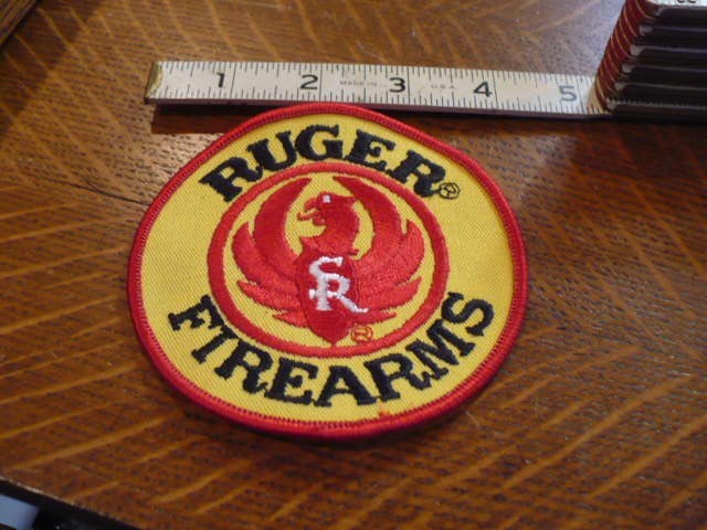 Ruger Yellow with Red 4" Patch NOS