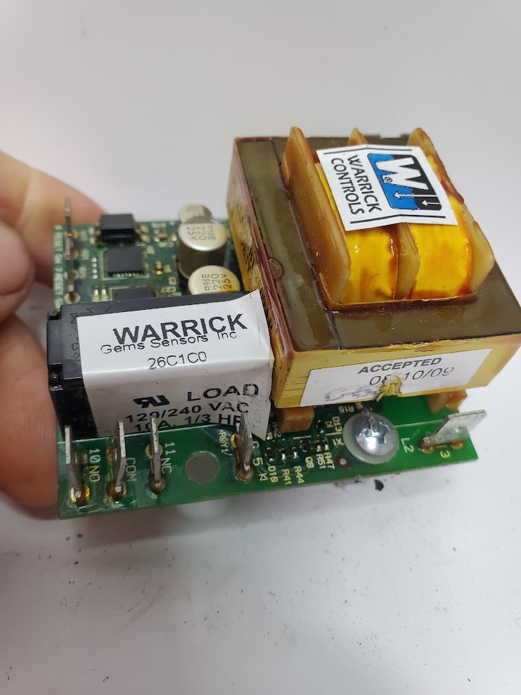 Warrick Controls 26C1C0 Liquid Level Control – Low Water Cutoff Protection Board