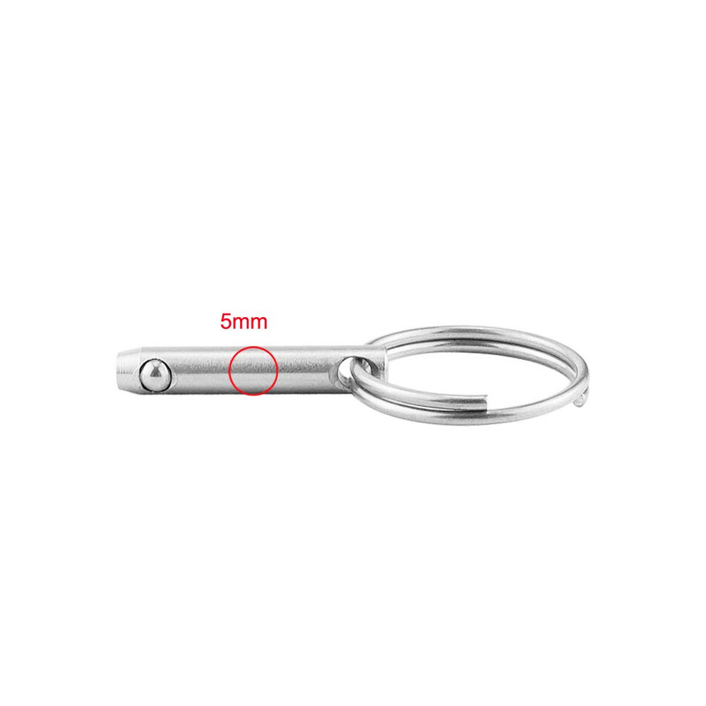 2 Pcs Quick Release Pin, Diameter 0.197"(5Mm), Overall Length 1.1"(28Mm), Usable