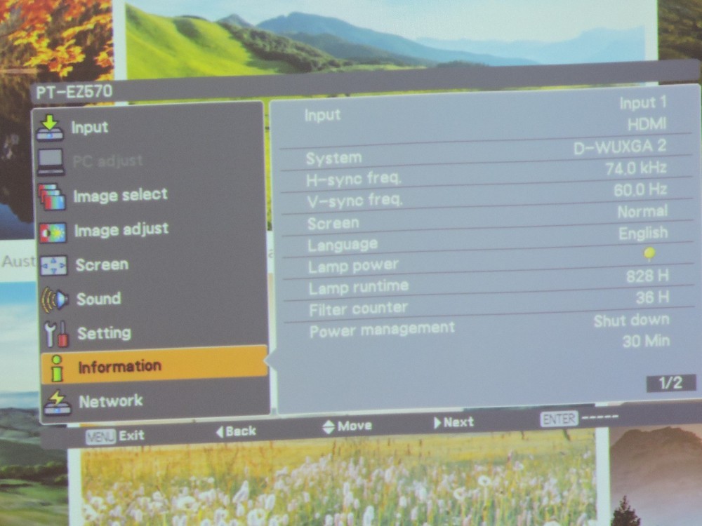 Panasonic PT-EZ570U projector 5000 Lumen projector with remote & ceiling mount#3