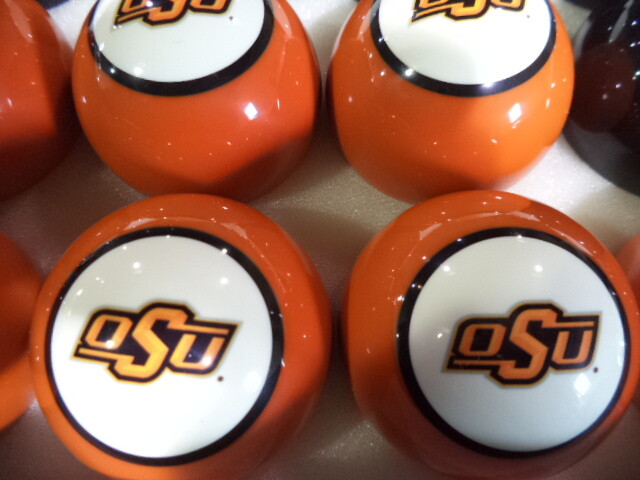 Oklahoma State Cowboys Billiard Ball Set