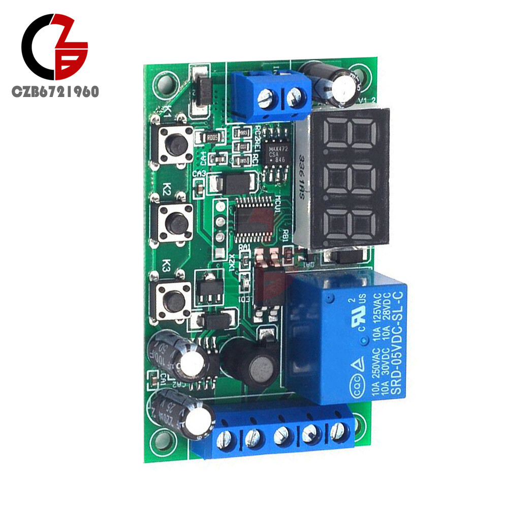 12V 0-10A DC Current Detection Module Current Sensing Detect Delay Relay Control