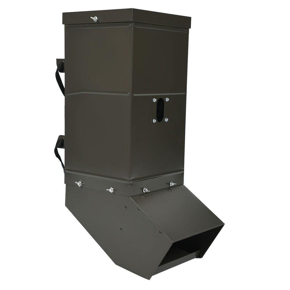 85 LBS Gravity Feeder Box For Deer Tree Post Mount Feeder Wild Game Hunting