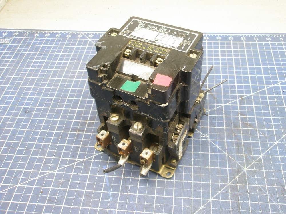 SQUARE D SIZE 3 CLASS 8702 TYPE SE0 2 SERIES A MOTOR STARTER