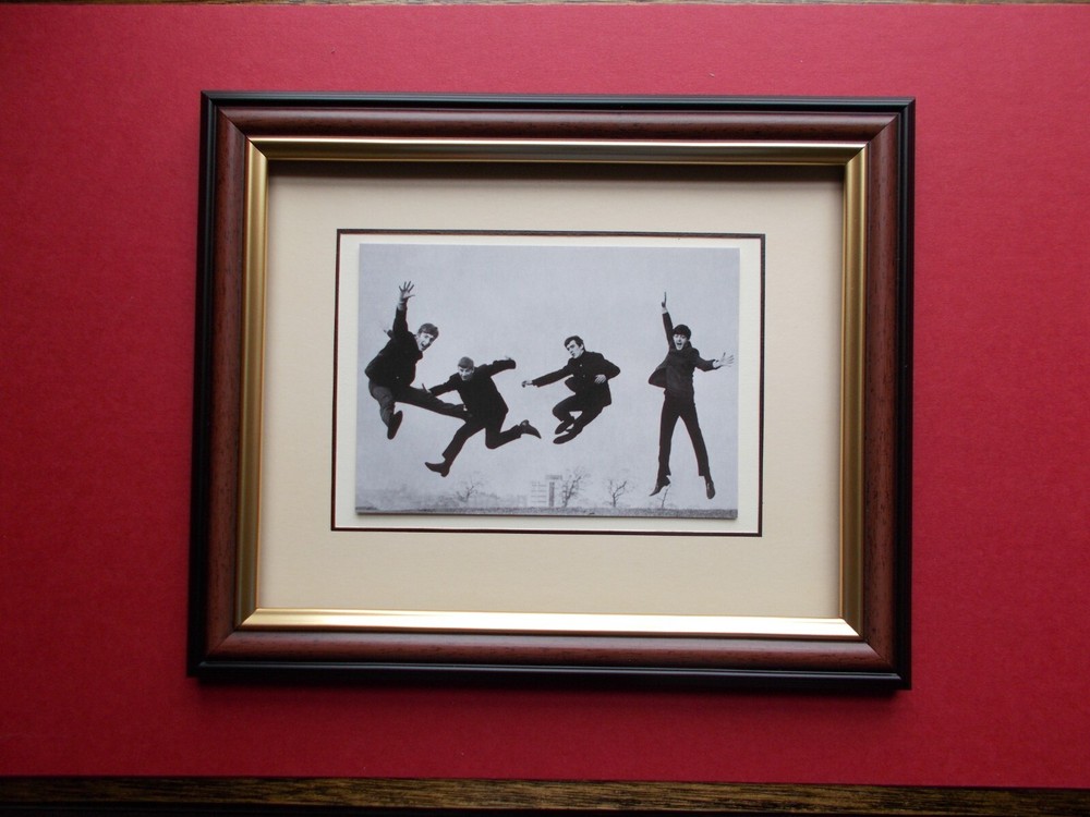 THE BEATLES PHOTO FRAMED