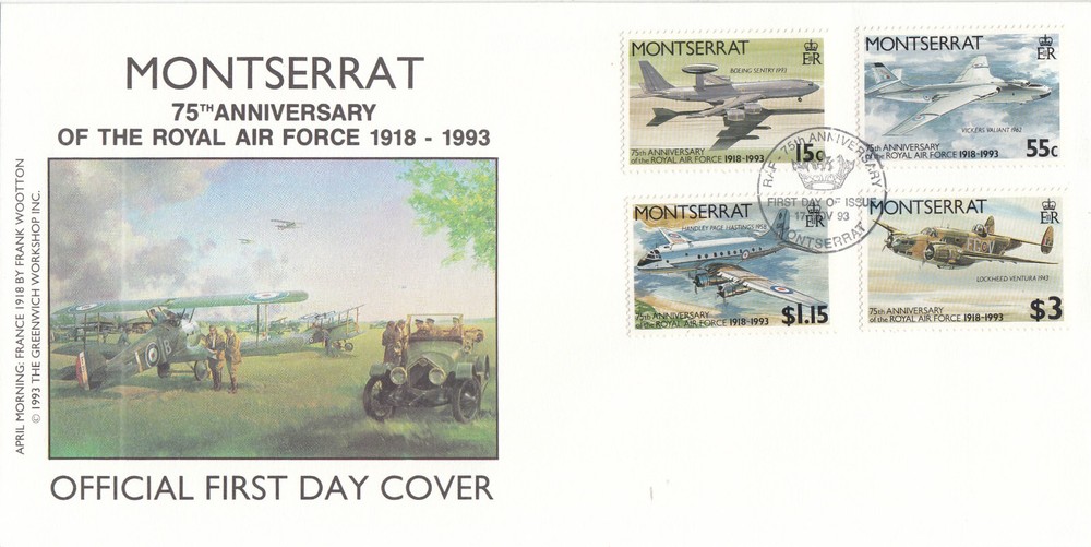 RAF set Montserrat FDC 1993 (142629)