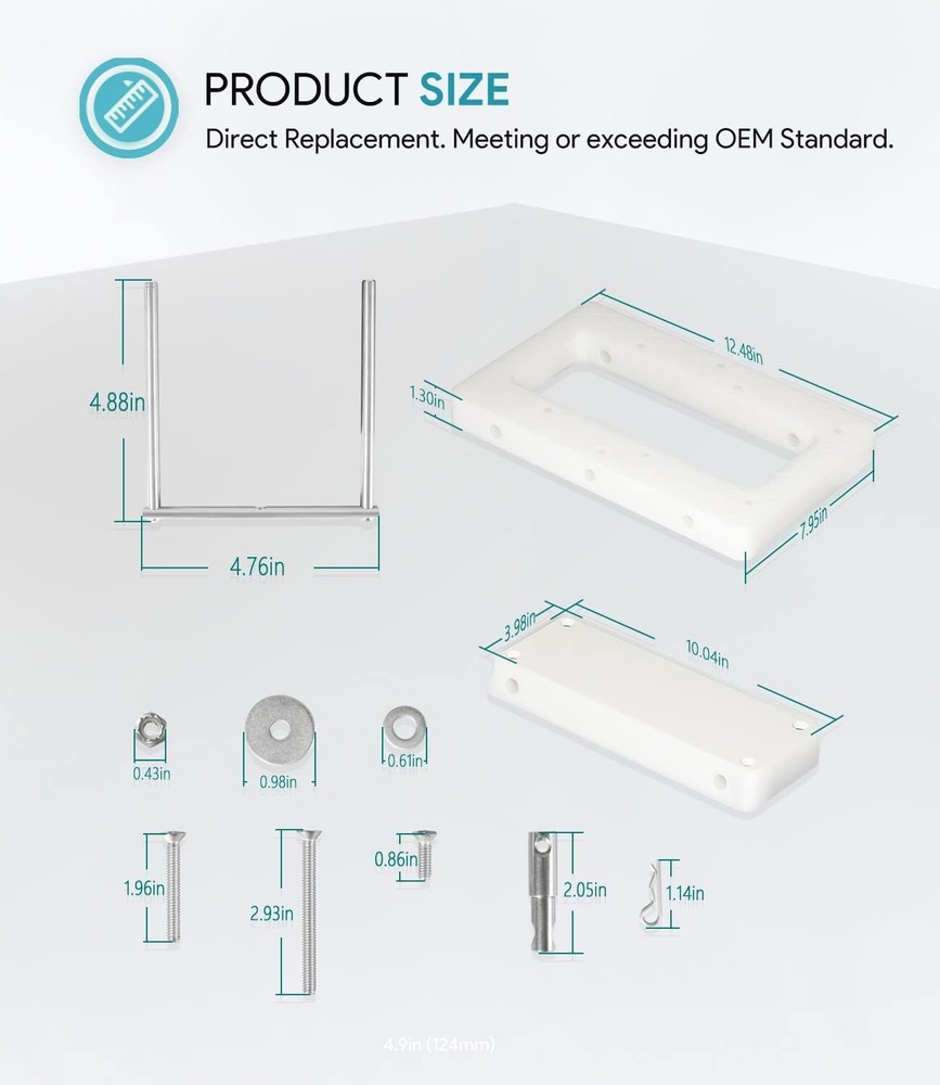 1854054 RTA-54 for Riptide Trolling Motor Composite Quick Release Bracket Mount