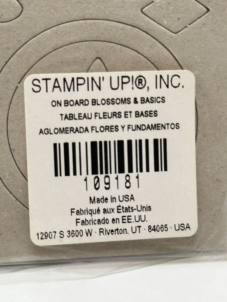 Stampin' Up! On Board Blossoms & Basic Cutout Die Shapes 6 Sheets Scrapbooking
