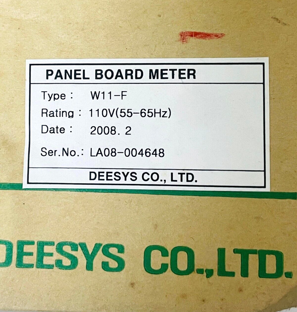 DEESYS W11-F Panel Board Meter