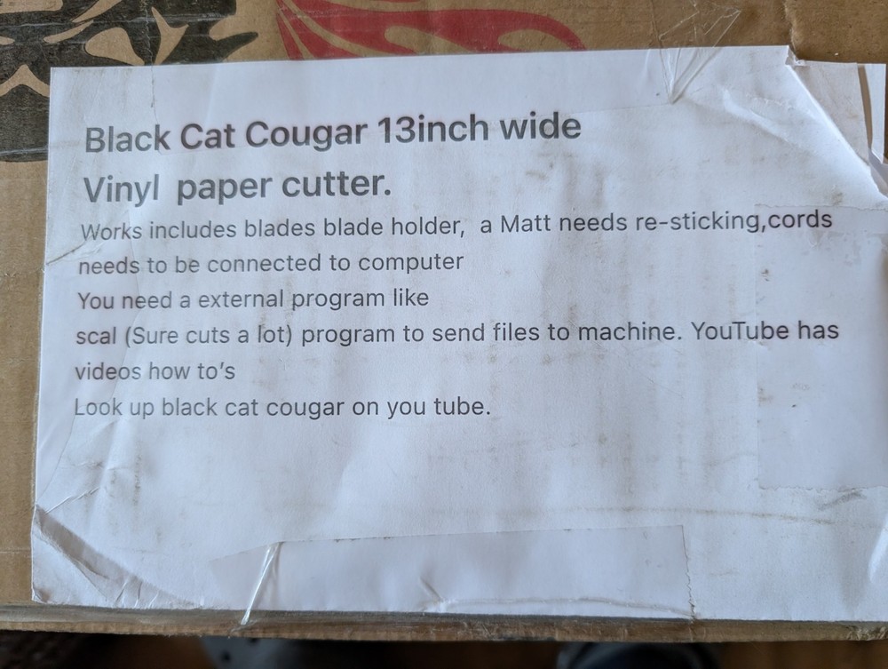 Black Cat 13” Vinyl Cutter