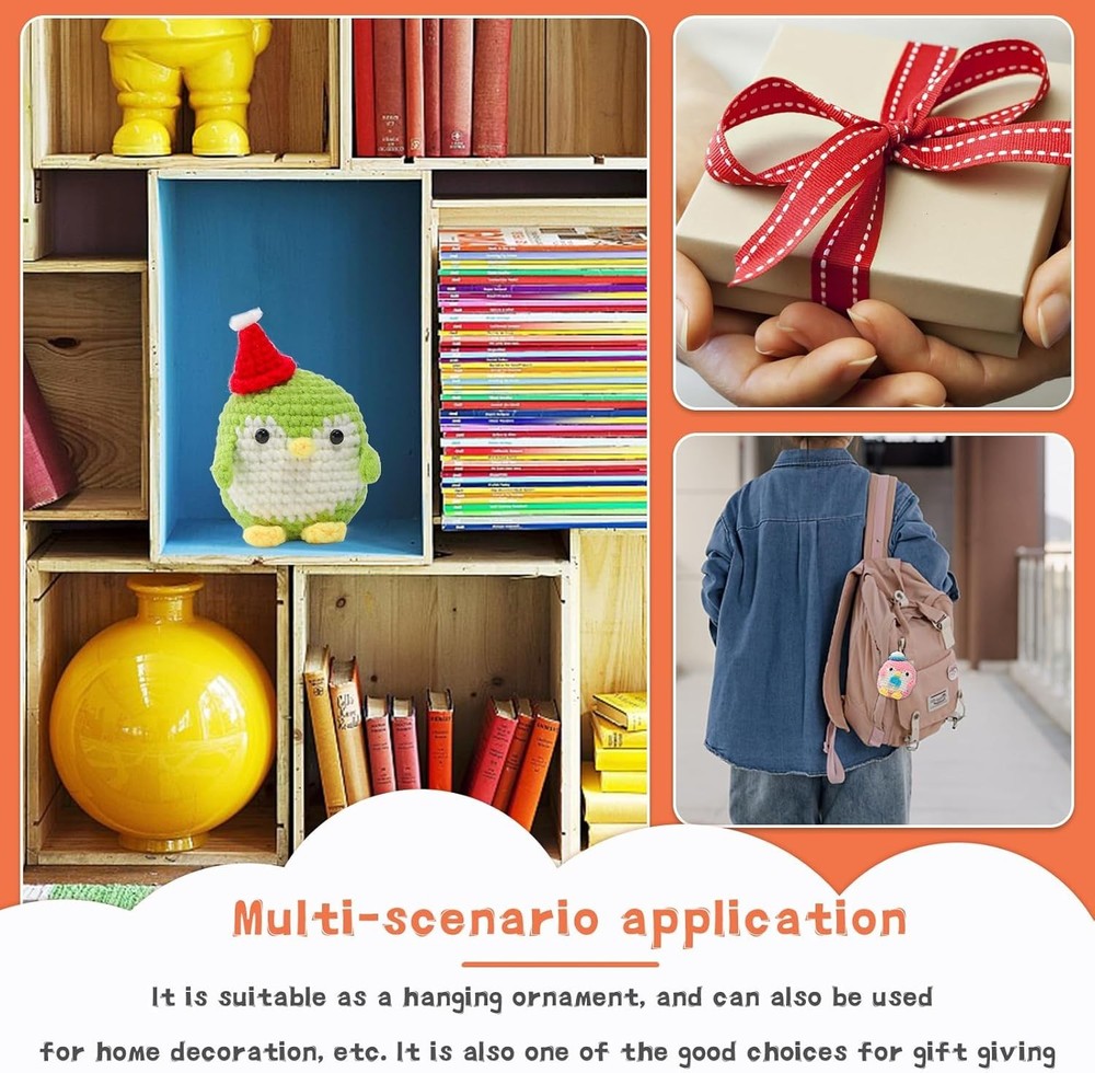 Adorable Penguin Crochet Kit for Beginners – Includes Yarn, Hooks, and Tutorials