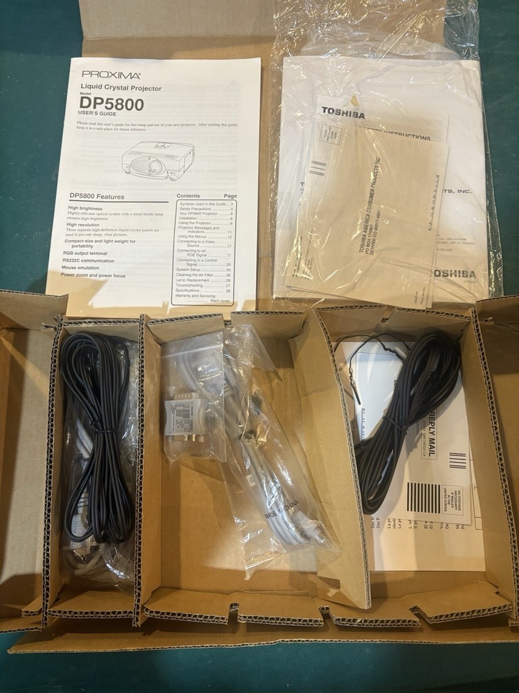 PROXIMA 5800 DESKTOP VIDEO PROJECTOR With Remote, Tested