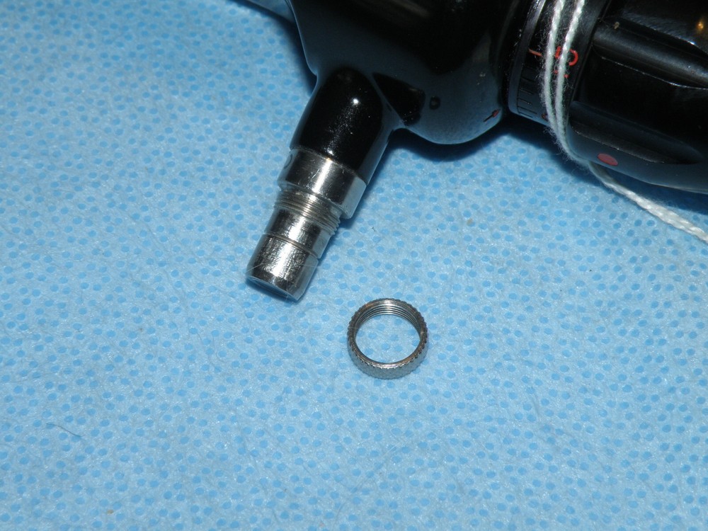Endoscope light post spacer for ACMI, screws on