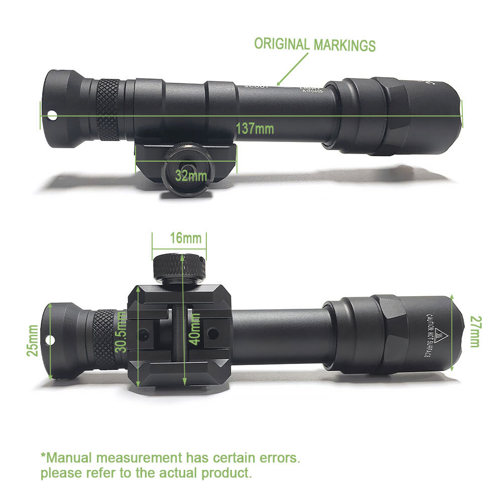 Scout Light M600B Flashlight with Remote Pressure Switch Controller for Rifle