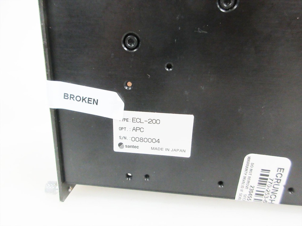 SANTEC ECL-200 LASER LIGHT SOURCE MODULE - BAD DIODE NO OUTPUT FOR MLS-8000