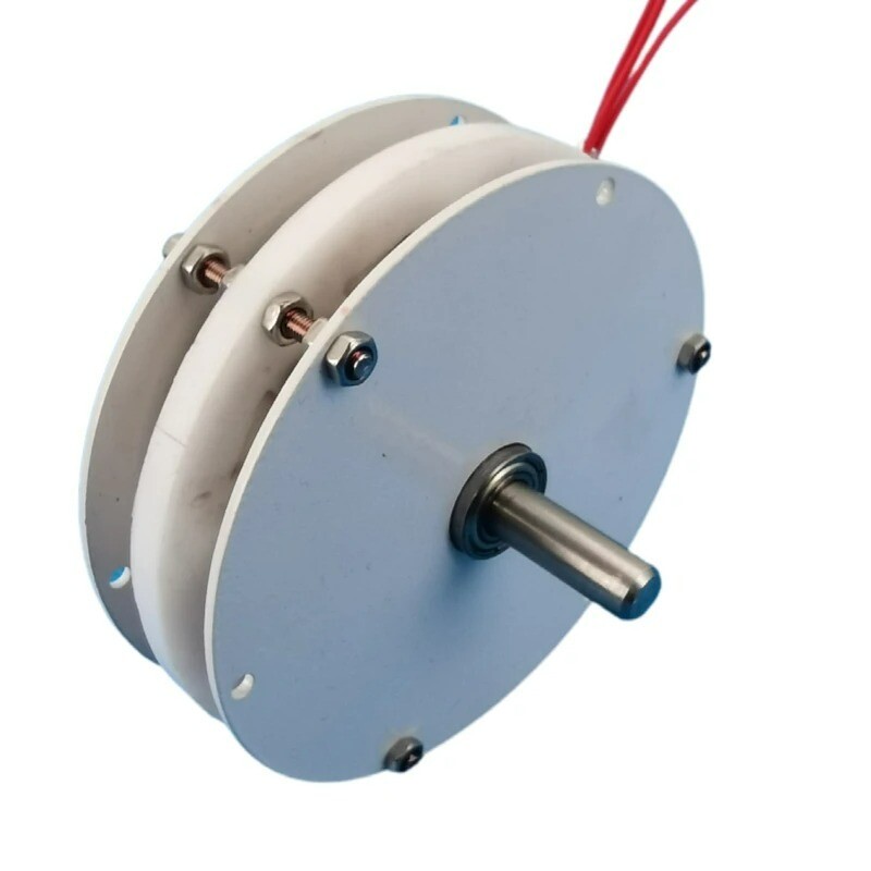 50W Disk Type Coreless Brushless Generator DIY Low Speed, Low Resistance Micro
