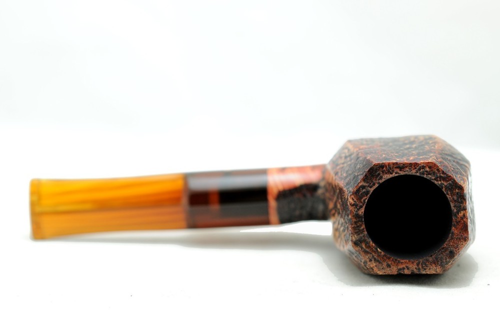 Brand new briar pipe PARONELLI octagonal sandblast handmade