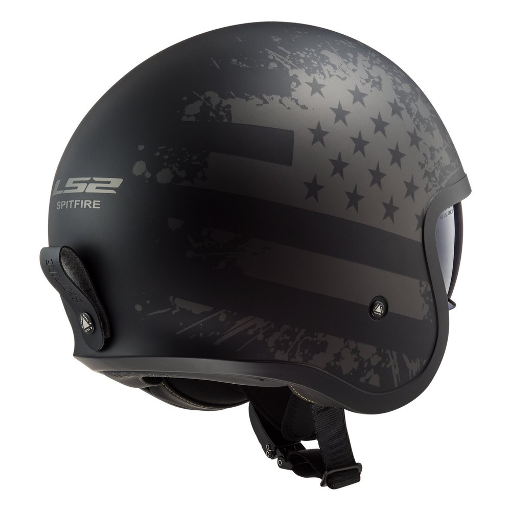 LS2 Spitfire II Black Matte Helmet Size XL