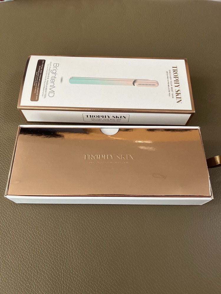 Trophy Skin Brighten MD Multi Function Eye Face & Neck Tool BNIB SEALED