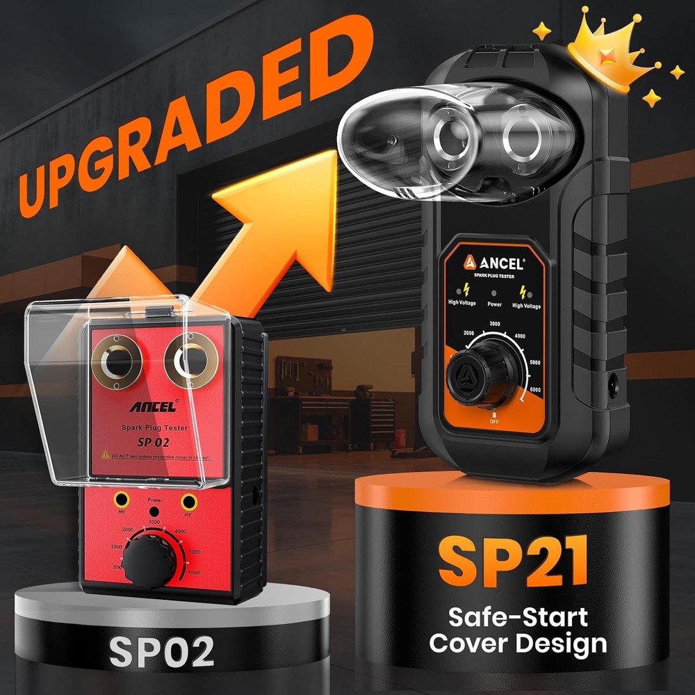 SP21 Spark Plug Tester Ignition Analyzer 0-6000RPM Tool