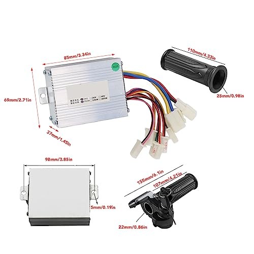 Motor Brushed Speed Controller Kit, Throttle Grip with Lock Throttle Twist